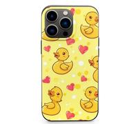 Cute Rubber Duck Phone Case Compatible with iPhone 13Mini/13/Pro/Pro Max Shockproof Protective Cover Case