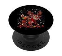 Cute Rudolph The Red Nose Reindeer for Kids Christmas PopSockets Adhesive PopGrip