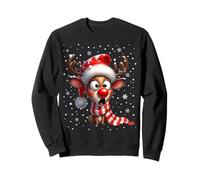 Cute Rudolph The Red Nose Reindeer for Kids Christmas Sweatshirt