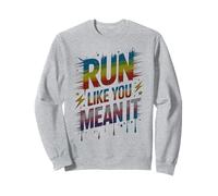 Cute RUN LIKE YOU MEAN IT Let Games Begin Field Day Marathon Sweatshirt