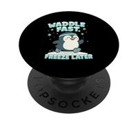 Cute Running Penguin Waddle Fast Freeze Later Holiday Run PopSockets Adhesive PopGrip