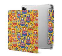 Cute Russians Dolles Tablet Case with Pencil Holder Protective Cover Design IPAD Pro 2020 (11in)