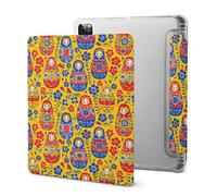 Cute Russians Dolles Tablet Case with Pencil Holder Protective Cover Design IPAD Pro 2021 (11in)