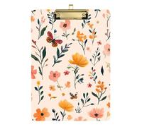 Cute Rustic Spring Flowers Beige 24 Large Plastic Pads For Pediatric Work Size 9x12