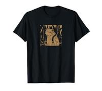 Cute Sad Frog Crying Vintage Cottagecore Aesthetic T-Shirt
