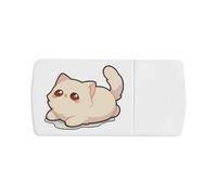 'Cute Sad Kitten' Pill Box with Tablet Splitter (PI00035155)