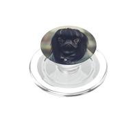 Cute Sad Pug Emo Hairstyle Funny Dog Humor PopSockets PopGrip for MagSafe