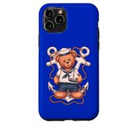 Cute Sailor Bear Nautical Military Mom Teddy Bear Case for iPhone 11 Pro
