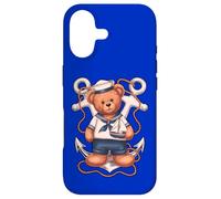 Cute Sailor Bear Nautical Military Mom Teddy Bear Case for iPhone 17