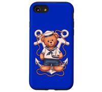 Cute Sailor Bear Nautical Military Mom Teddy Bear Case for iPhone SE (2020) / 7/8