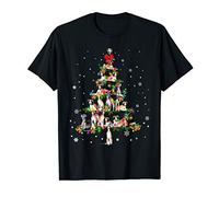 Cute Saluki dog Christmas Tree gift decor Xmas tree T-Shirt