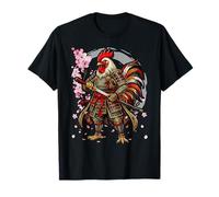 Cute Samurai Chicken Warrior Japanese Ninja Rooster Kawaii T-Shirt