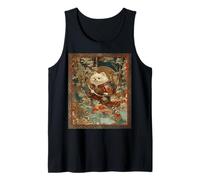 Cute Samurai Dog Japanese Spitz Anime Style Puppy Tank Top