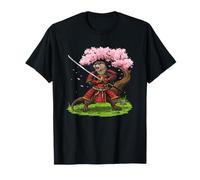 Cute Samurai Otter Graphic Japanese Culture Warrior T-Shirt