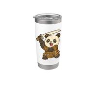 Cute Samurai Panda Katana Warrior Stainless Steel Insulated Tumbler