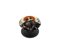 Cute Samurai Pug Warrior Ukiyo Japanese Artwork Dog PopSockets Adhesive PopGrip