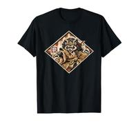 Cute Samurai Raccoon Asian Warrior Shirt Value Graphic T-Shirt