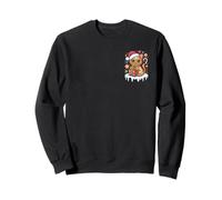 Cute Santa Cat for Cat Lovers Celebration Christmas Time Sweatshirt