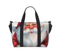 Cute Santa Claus 1 Printed Travel Bag Duffle Bag for Men Women, Large Water Resistant Gym Bag Weekend Holdall Bag with Shoulder Strap