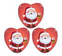 Cute Santa Claus Car Air Freshener, 3 Pcs Love form Hanging Air Freshener Cards, Long Lasting Fragrance Scented Cards for Car, Home, Office White-style