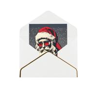 Cute Santa Claus Print Greeting Card Paper, Half Fold To Cards For Birthday, Wedding, Party.