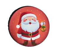 Cute Santa Claus Spare Tire Cover 28 Inch Oxford Wheel Protector for Travel Accessories Waterproof Dustproof for RV Jeep SUV Camper Truck