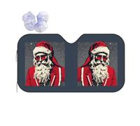 Cute Santa Claus Sun Shade - Folding Car Front Window Sunshade for Cars SUV Trucks,Max UV Blocking and Keep The Vehicle Cool