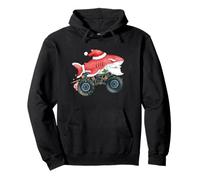 Cute Santa Shark Monster Car Truck Christmas Art Pullover Hoodie