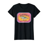 Cute Sardine Can Coastal Fish Market Summer Aesthetic T-Shirt