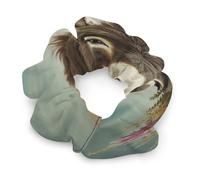 Cute Satin Scrunchies for Women Thick Elastic Soft Ponytail Holder | Donkey Animals Hair Band Sturdy Silk Scrunchy No Damage Satin Hair Ties for Stylish Hair Accessories