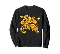 cute Save the Bees Honeycomb Honey Sweatshirt