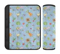 Cute Scarecrows Sunflowers Car Seat Belt Pad Belt Covers for Kids Soft Seat Strap Shoulder Pads for Adults 2 Pieces 10 * 7.7in