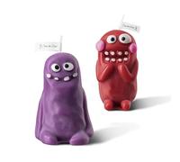 Cute Scented Candle Duo, 2 Pack Funny Candle Gift for Women & Children, Natural Soy Wax with Essential Oils, Long Lasting Burn for Relaxation and Mood Enhancement, Fun and Creative Home Decor