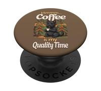 Cute Schnauzer Puppy Dog Mug Coffee Is My Quality-Time PopSockets Adhesive PopGrip