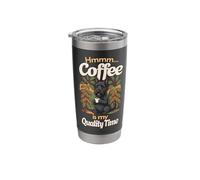 Cute Schnauzer Puppy Dog Mug Coffee is My Quality-Time Stainless Steel Insulated Tumbler