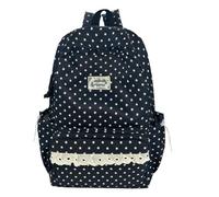 Cute School Backpack Chic School Bag Adjustable Straps Zip, black, Siehe Beschreibung, See description