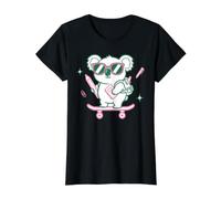 Cute School Koala Skateboard Student Back to School Value Graphic T-Shirt, Women, Black, XL