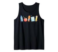 Cute School Supplies Teacher Student Learning Art Tank Top