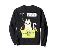 Cute Schrödinger's Cat Alive and Dead Sweatshirt