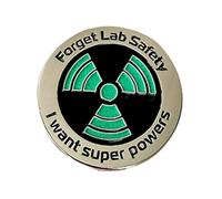 Cute Science Enamel Badge Pin, Forget Lab Safety I Want Superpowers Badge, Light Color Stylish Funny Enamel Pins, For Science Fans, Clothes, Hats, Bags