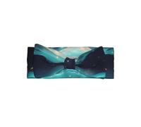 Cute Science Fiction Stars Print Baby Bow Headband – Soft & Stretchy Nylon Headbands, Delicate Princess Hair Accessories