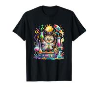 Cute Scientist Owl Mad Science Laboratory Experiment T-Shirt