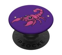 Cute Scorpio Zodiac Scorpion - Adorable Astrology Animal PopSockets Adhesive PopGrip