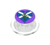 Cute Scotland Flag St Andrew's Day Proud Scottish Thistle PopSockets PopGrip for MagSafe