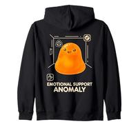 Cute SCP-999 Emotional-Support Anomaly Orange Blob Zip Hoodie