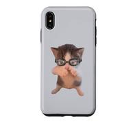 Cute Scuba Cat Swim Goggles Dancing Kitten Humor Case for iPhone XS Max