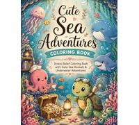 Cute Sea Adventures Coloring Book: Stress Relief Coloring Book with Cute Sea Animals, Cozy Ocean Scenes, and Underwater Adventures for Relaxation (Gentle Coloring Book)