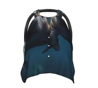 Cute Sea Animal Manatee Baby Car Seat Cover Soft Baby Nursing Cover Infant Carseat Stroller Cover for Girls and Boys