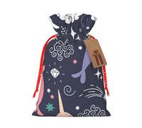 Cute Sea Animal Rainbow Print Drawstring Bags Burlap Gifts Bag With Drawstring Gift Bags For Wedding/Party/Festival/Storage