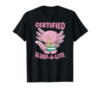 Cute Sea Creature Eating Ramen Funny Animal Lover Art Value Graphic T-Shirt